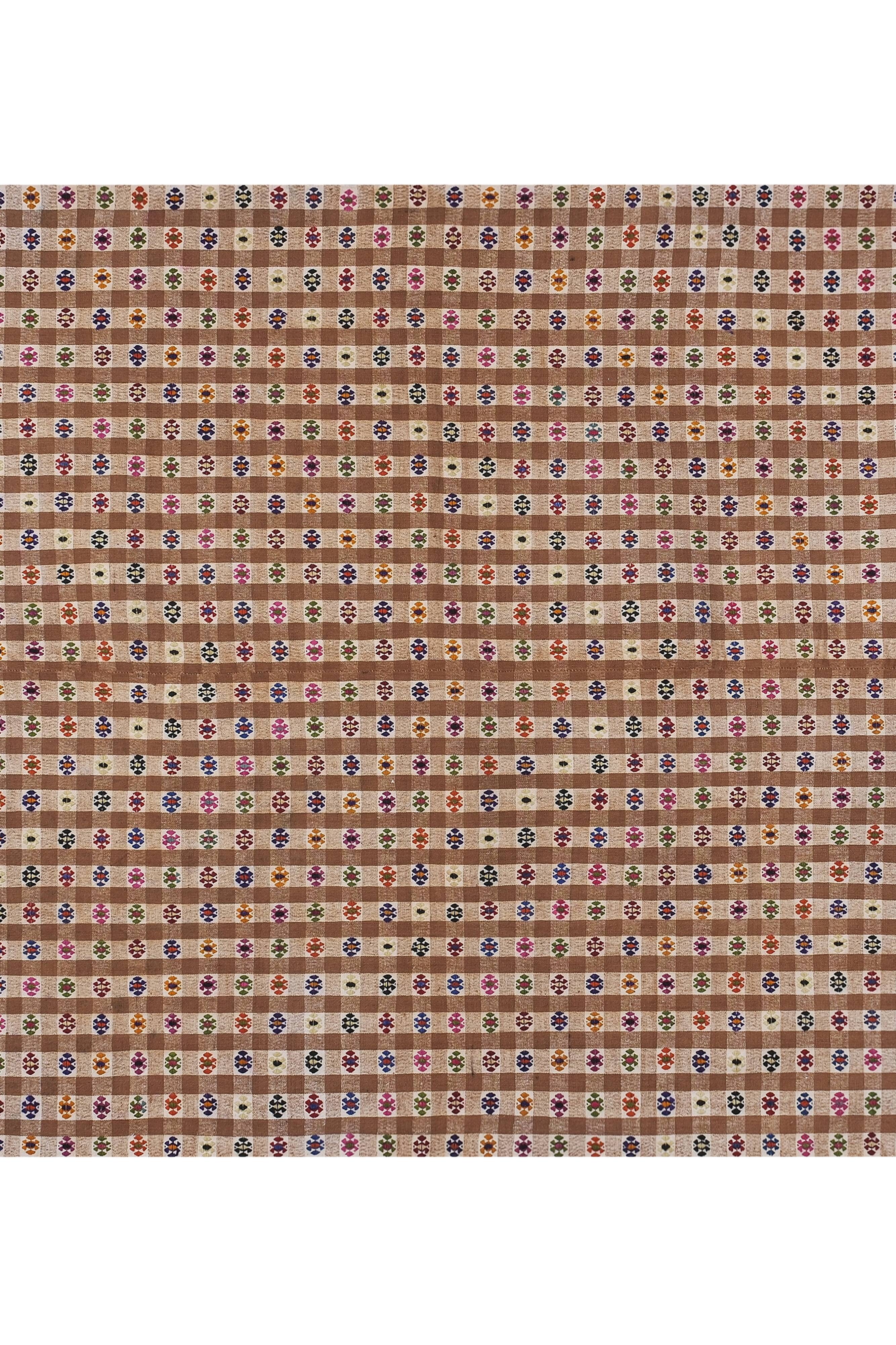 Vintage Turkish Oushak Rug Handwoven 202x246 cm