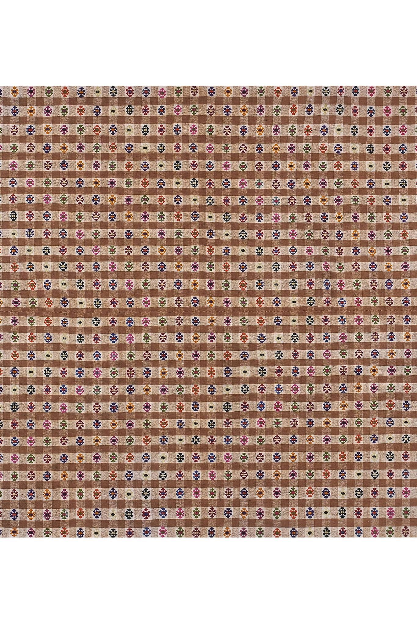 Vintage Turkish Oushak Rug Handwoven 202x246 cm