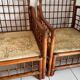 Paire de Fauteuils rotin et bambou