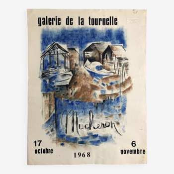 MUCHERON, Galerie de la Tournelle, 1968. Pastels on paper