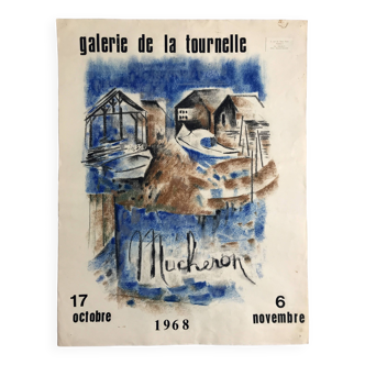 MUCHERON, Galerie de la Tournelle, 1968. Pastels sur papier