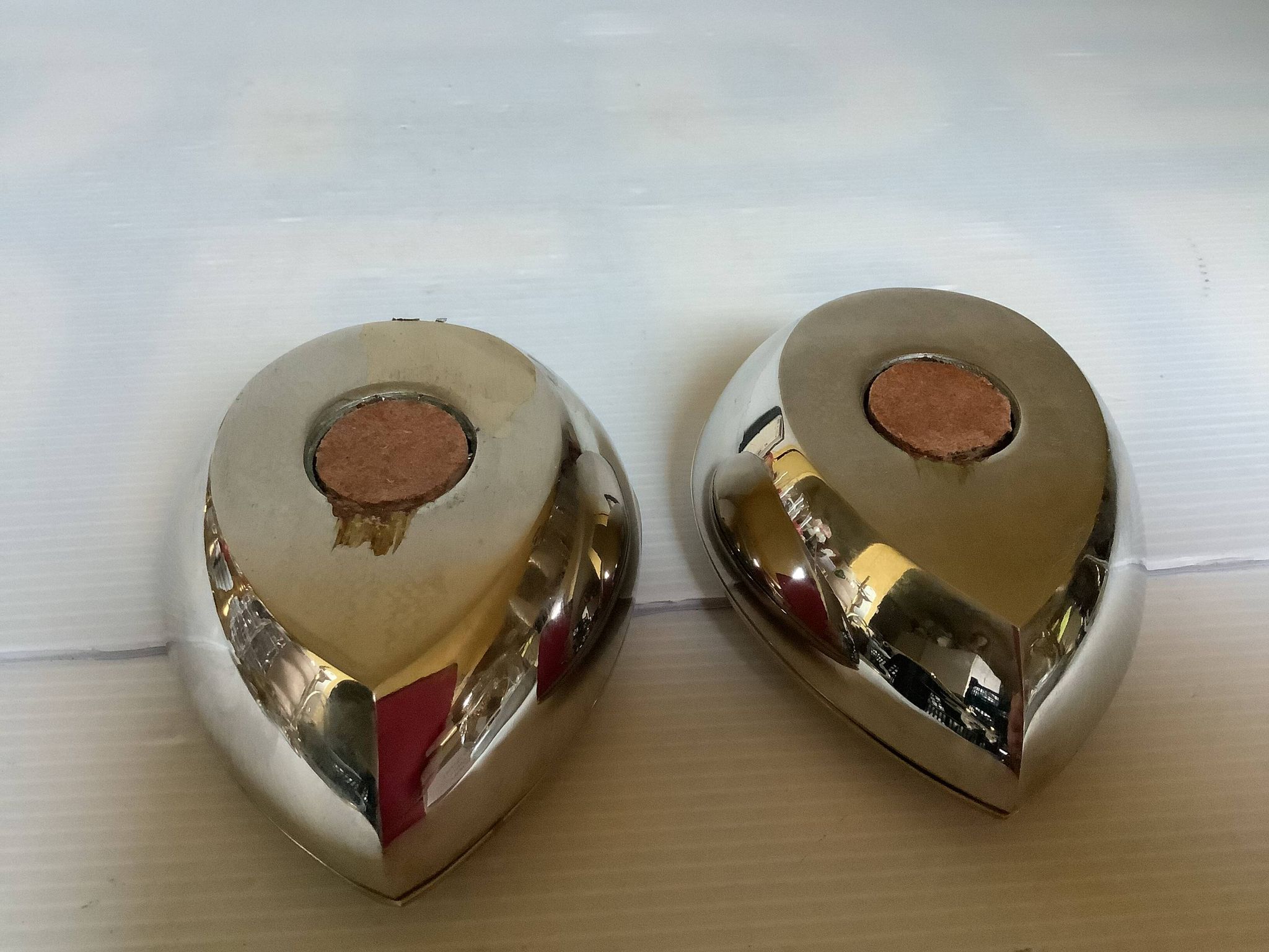 Pair of candlesticks in the Scandinavian style of Magnus Löfgren.