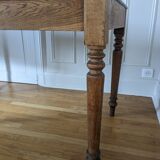 Farm table with turned legs