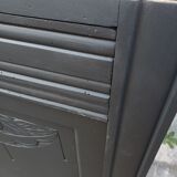 Vintage art deco abyssal blue buffet