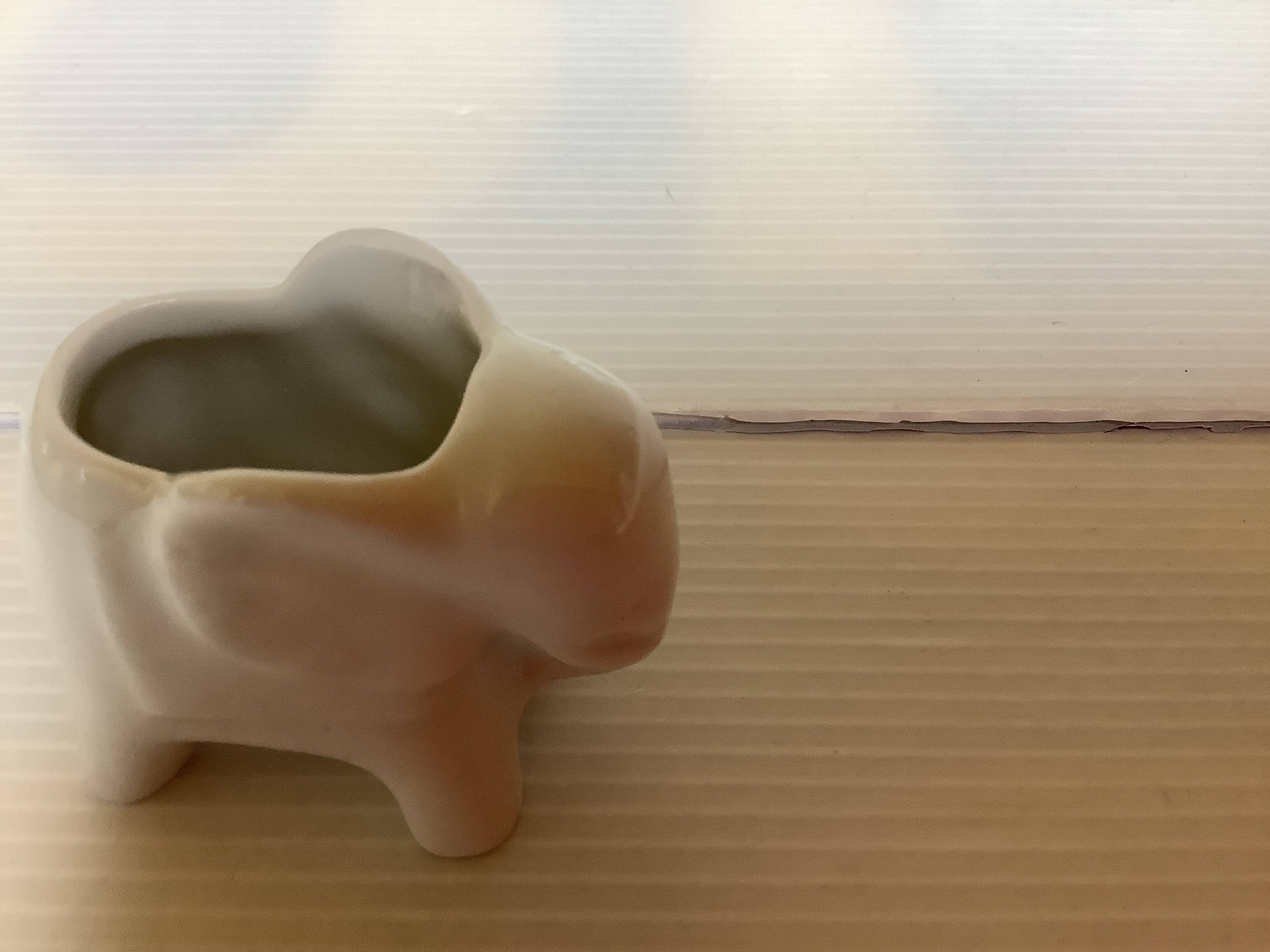 Zoomorphic elephant ashtrays