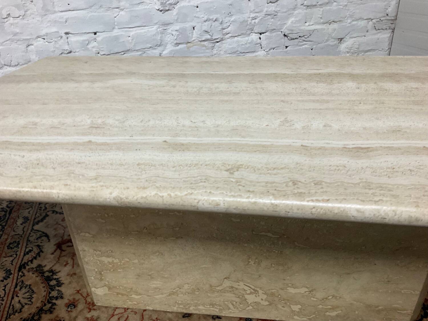 Travertine coffee table from the 70s