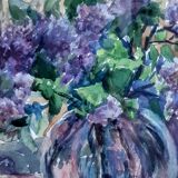 Old watercolor bouquet