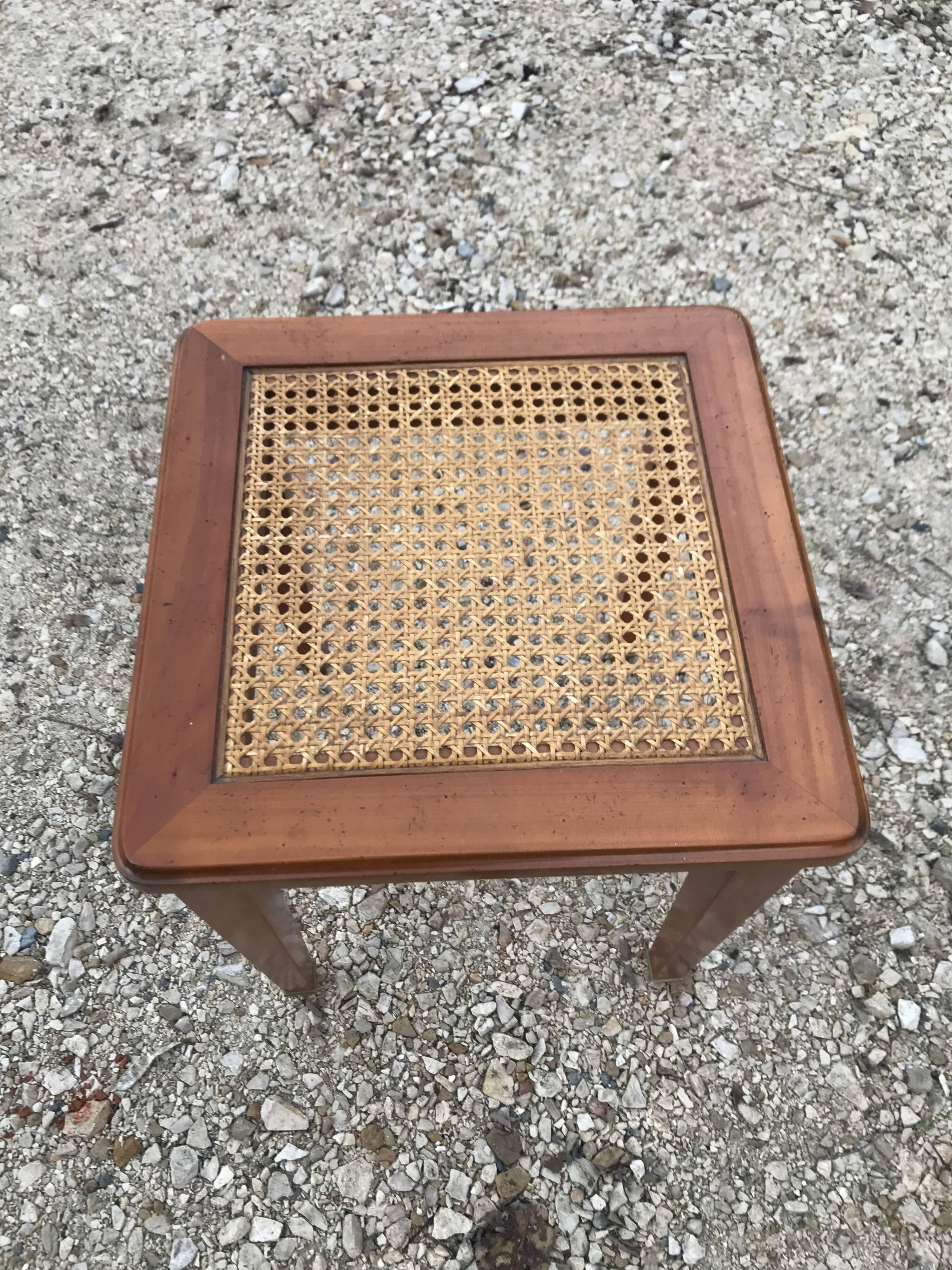 Louis XVI-style caning stool