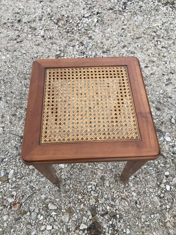 Tabouret de style louis xvi cannage