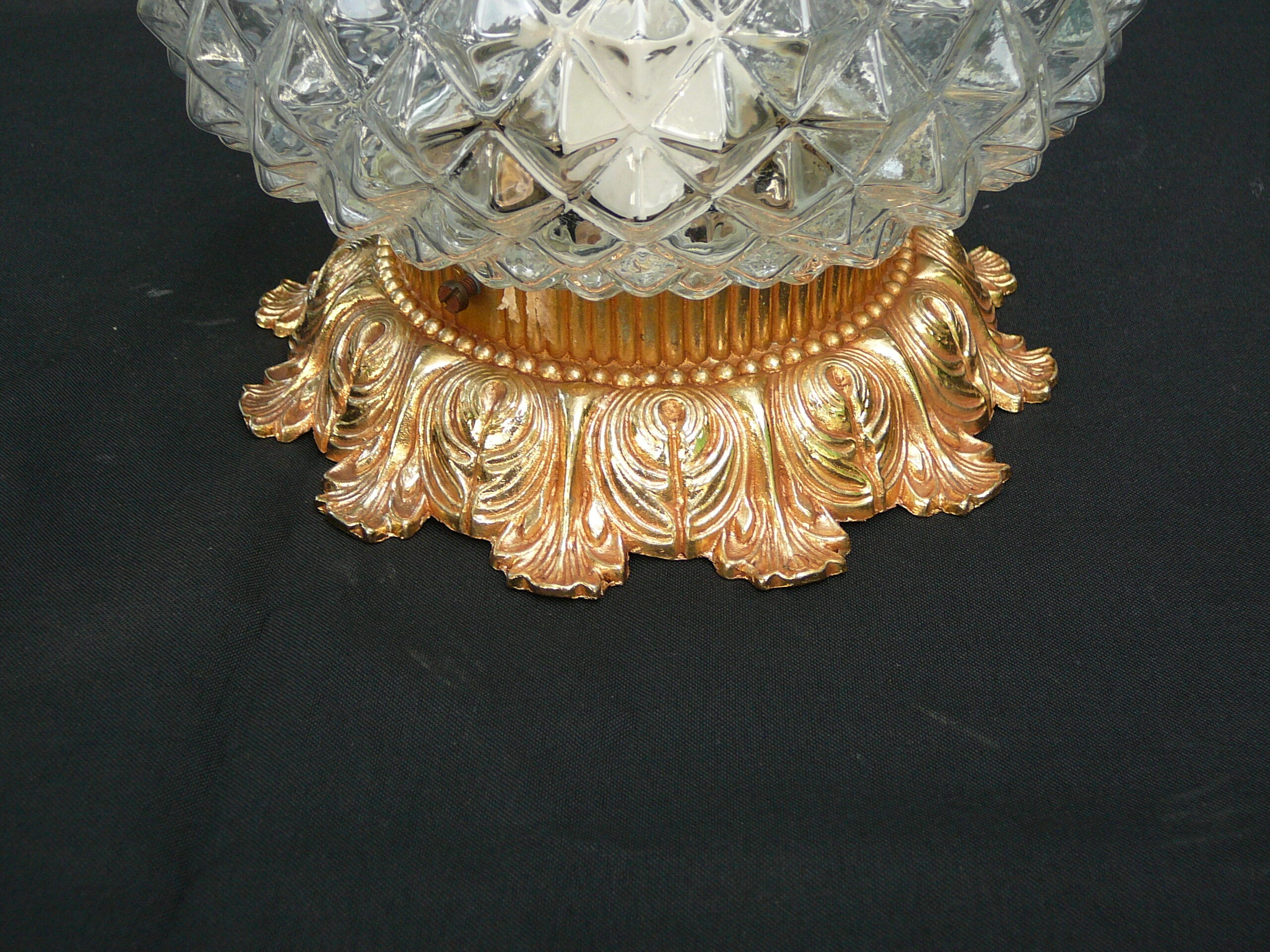 Ceiling light vintage diamond tips