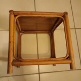 Small square rattan wicker table