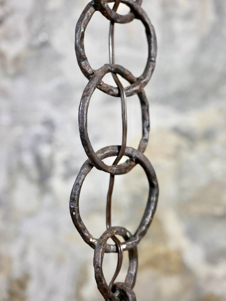 Brutalist floor lamp chain