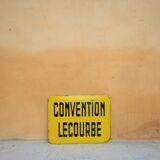Enamelled plate vintage Paris bus stop