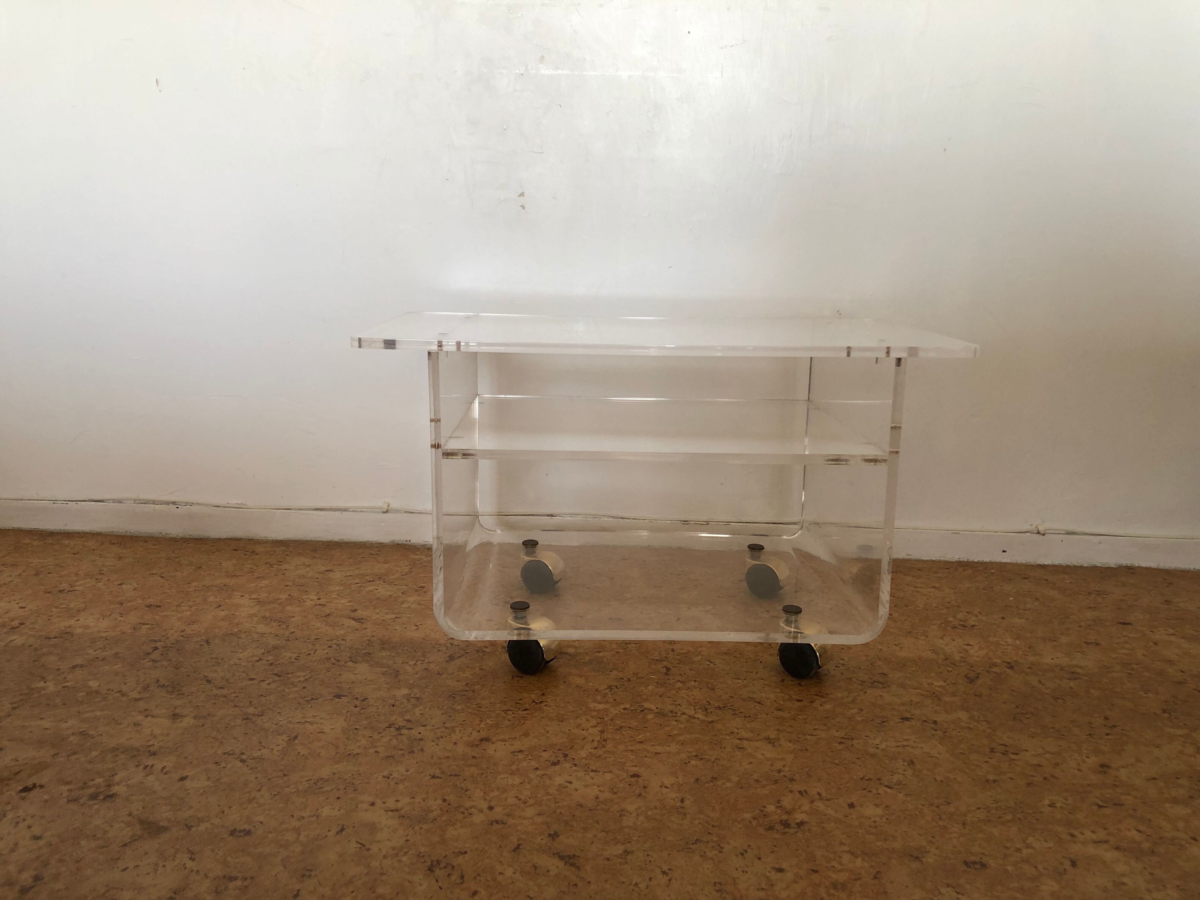 Plexiglas coffee table, Marais International