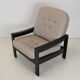 Fauteuil mid-century leda lux années 1980