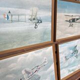 Set of 5 vintage U.S. MILITARY aircraft posters