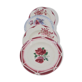 Ensemble de 4 anciennes assiettes creuses