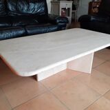 Travertine coffee table
