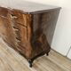 Chippendale chest of drawers in walnut burl, 1940s