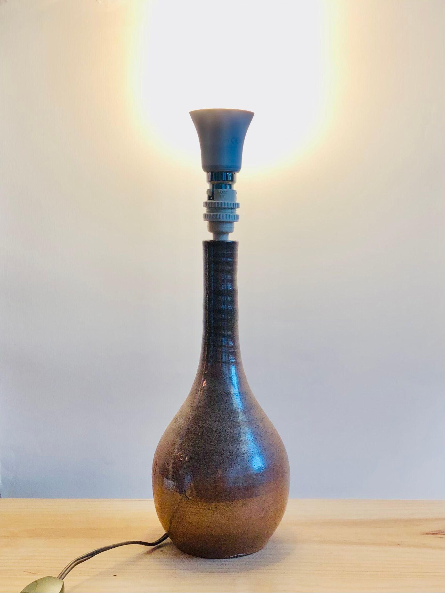 Vintage stoneware lamp foot H28cm