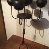 Chandelier 5 candles in wrought iron
