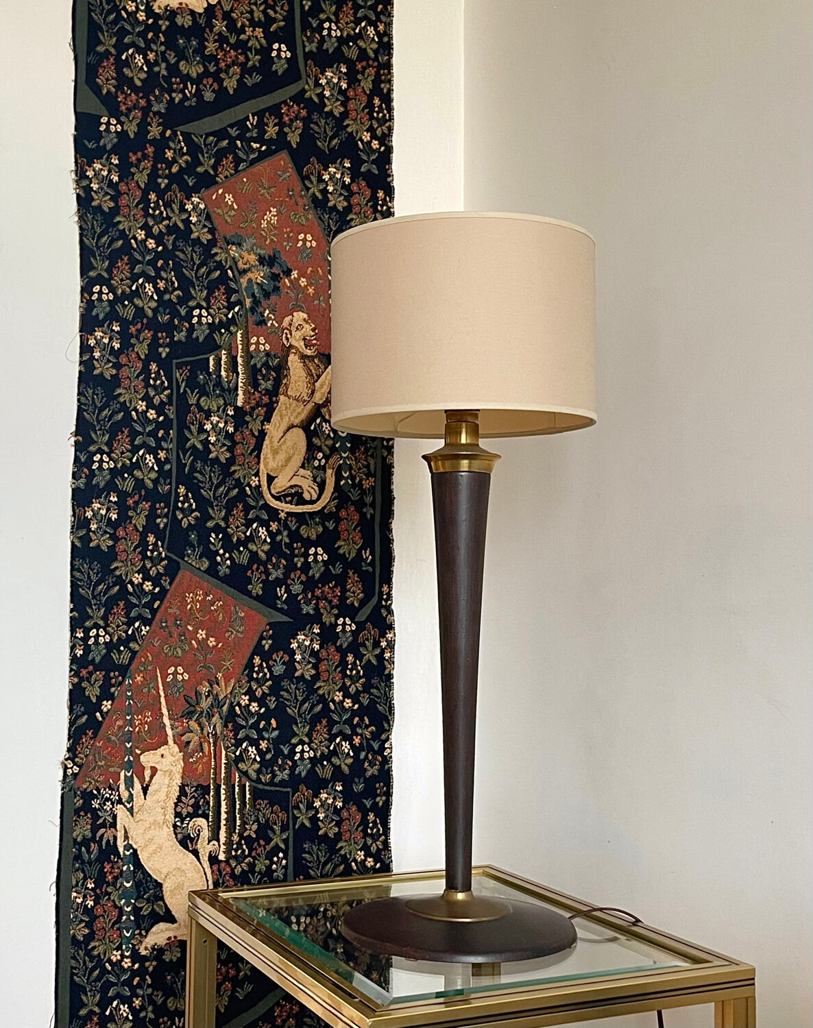 Wall tapestry panel.