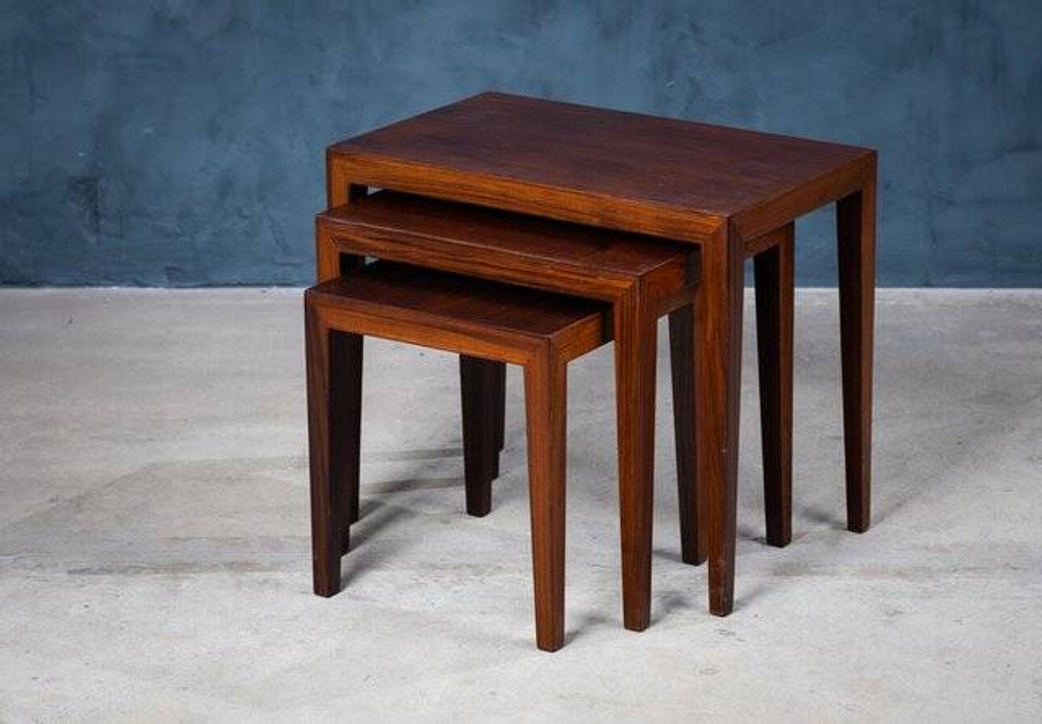 Nest Tables by Severin Hansen for Haslev Møbelsnedkeri, Denmark, 1960s, Set of 3