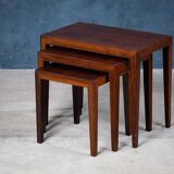 Nest Tables by Severin Hansen for Haslev Møbelsnedkeri, Denmark, 1960s, Set of 3