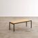 Coffee table by Wittmann with limestone tabletop