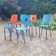 6 designer chairs 1980