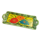 Plat fleuri en céramique