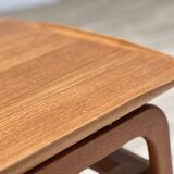 Arne Hovmand-Olsen coffee table with a rattan rack