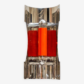 Space Age Wall Light in Steel and Lacquered Metal from by Luci Italia, Italy, 1960s