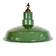 Industrial British Green Enamel Factory Pendant Lamp, 1960s