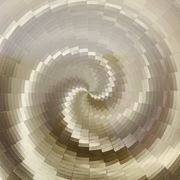 70's golden holographic painting