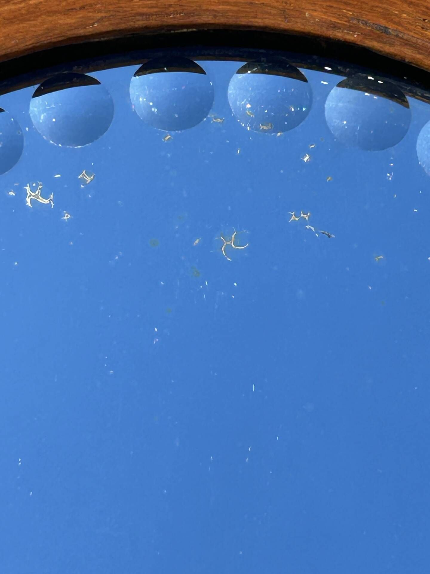 Irish mirror with dots from the early 20th century