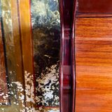 Midcentury Modern Big Mahogany Sideboard,  Osvaldo Borsani style , Italy 1950 's