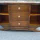 Enfilade basse art déco chêne et marbre 1940