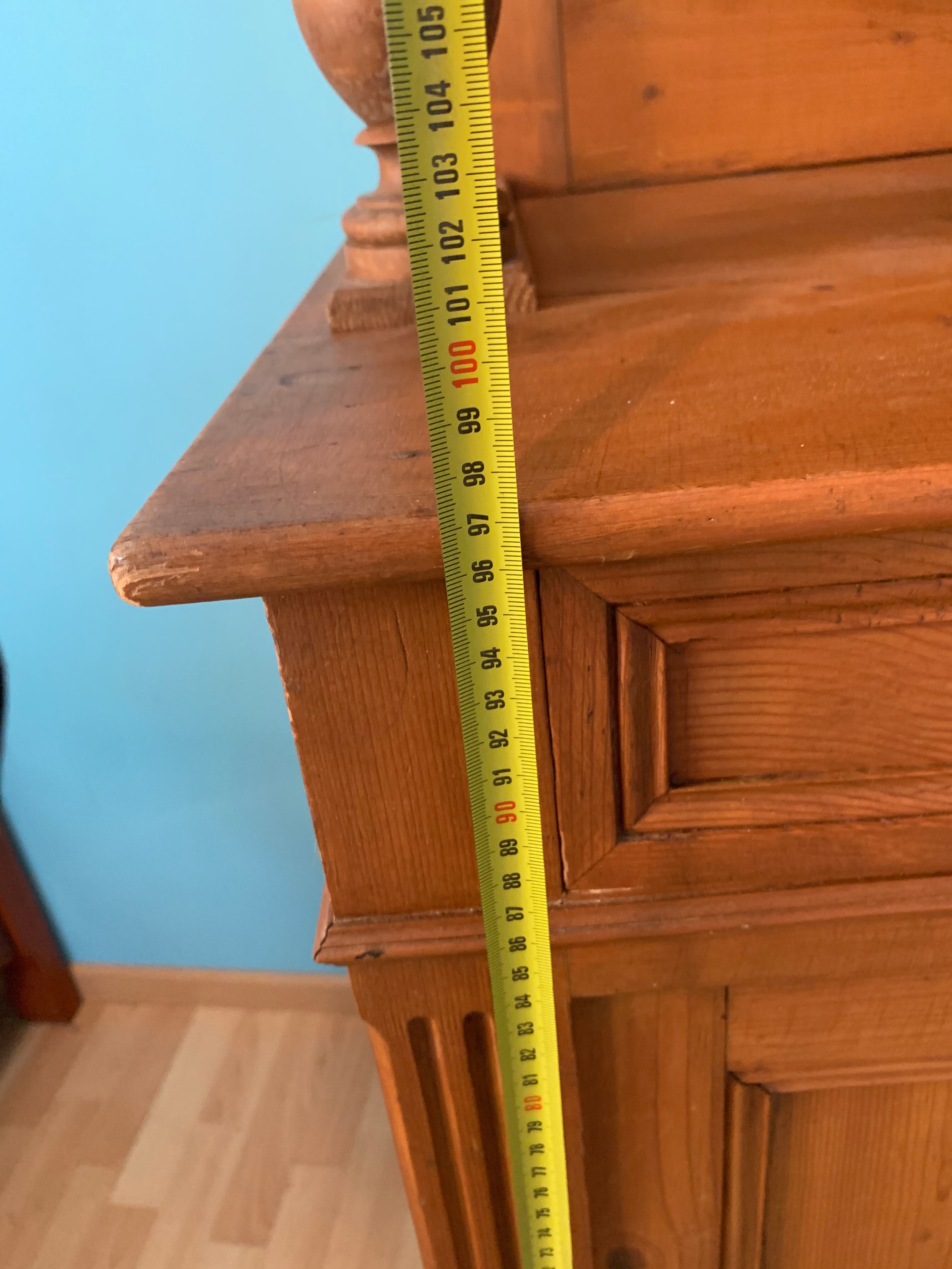 Natural wood sideboard