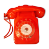 Ancien téléphone orange de 1965/70