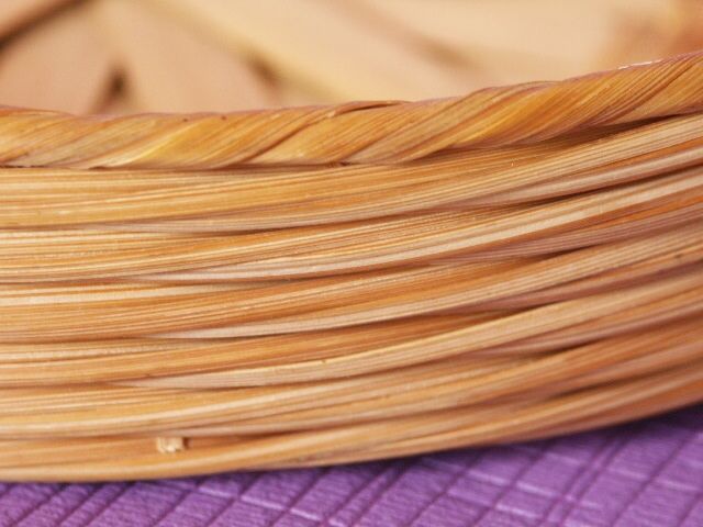 Lot 3 baskets gigogne in vintage rattan 70s/80s