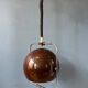 Vintage brown GEPO suspension | Space Age light fixture | Mid-Century Modern ceiling light