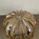 Vintage wall lamp in iridescent molded glass 70s