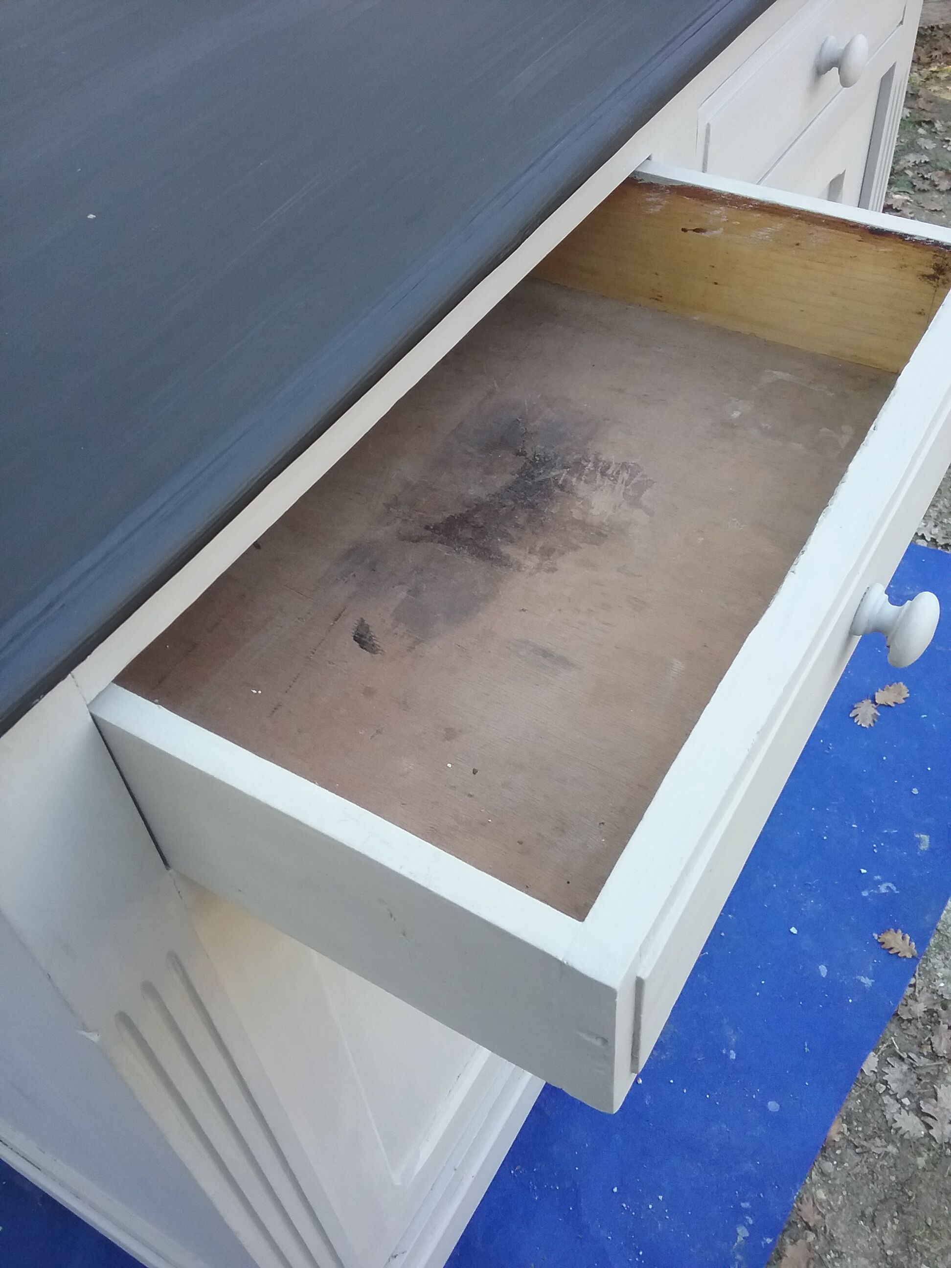 Vintage grey buffet