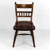 Set of 6 "Windsor" / Western / Cowboy chairs in beech, Circa 1970