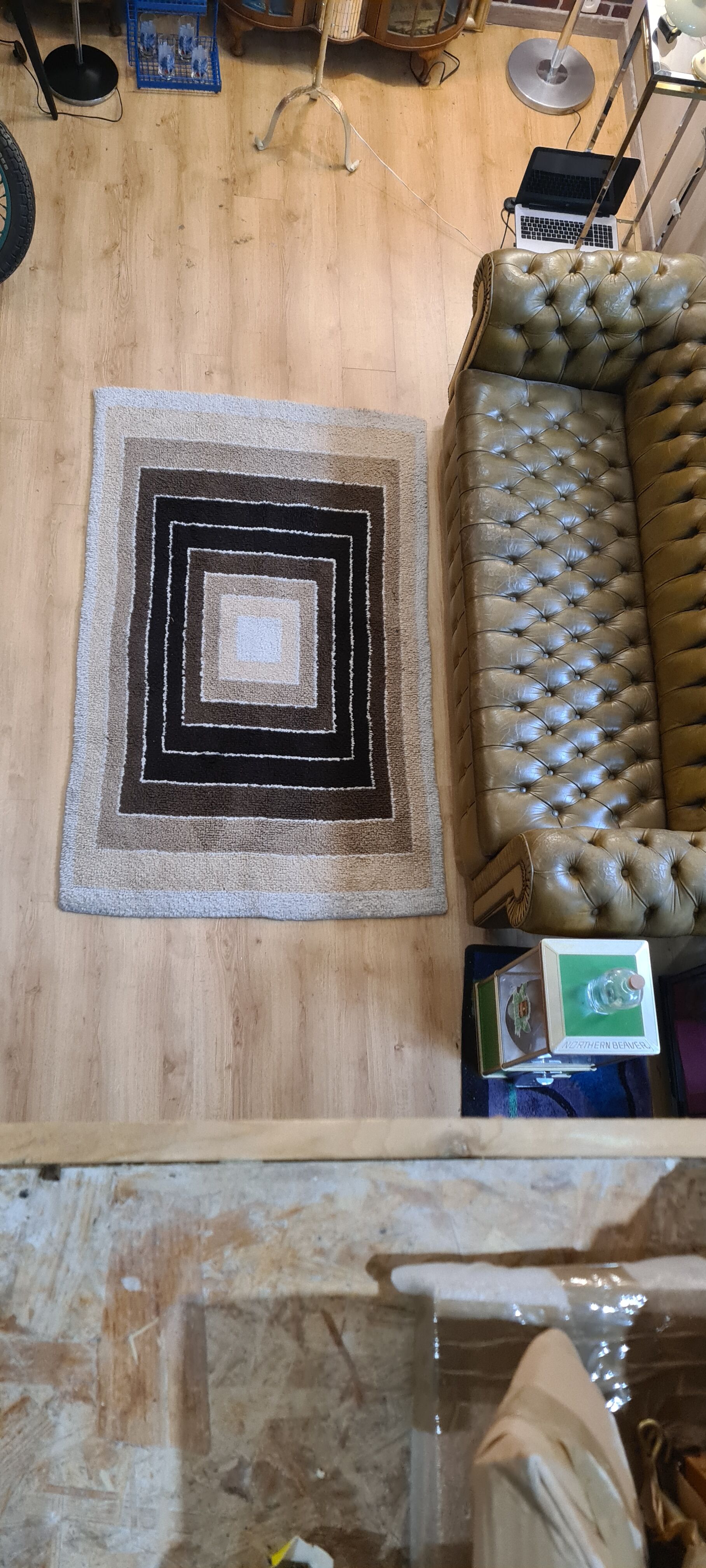 Vintage wool carpet 70/80, 180x117cm