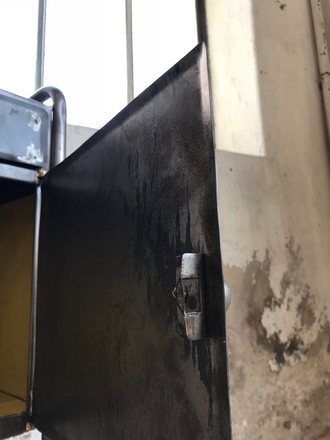 Industrial bedside table