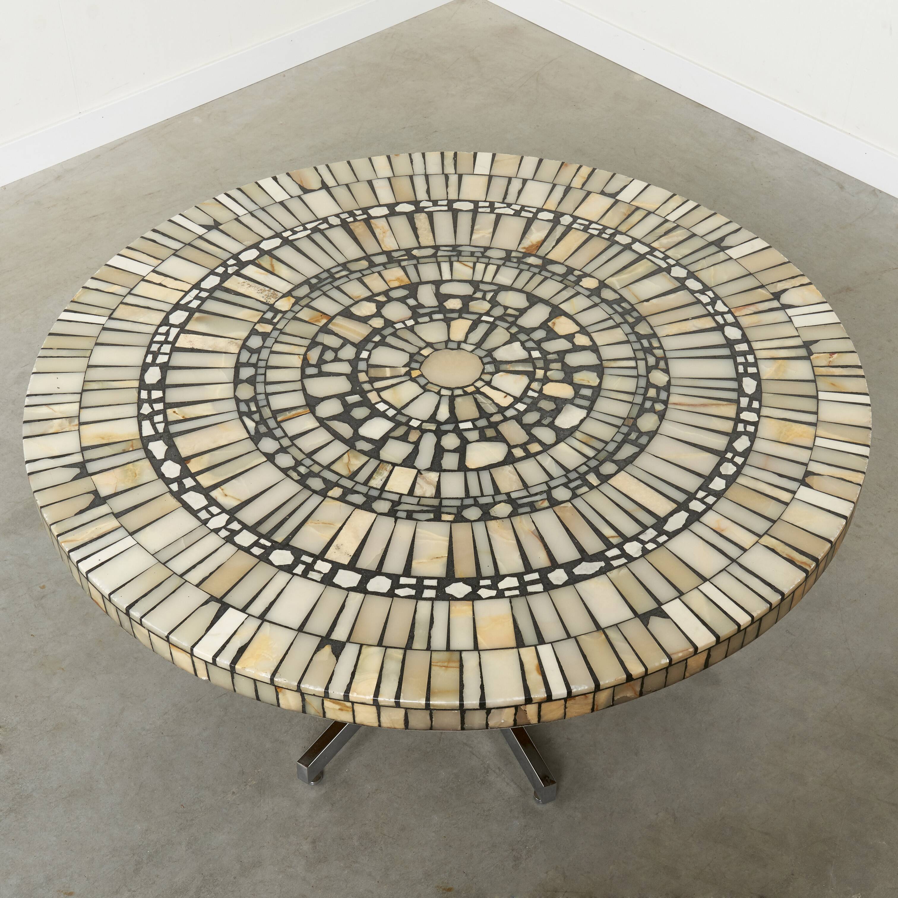 Mosiac marble coffee table by Heinz Lilienthal, 1960s