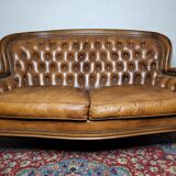 Chesterfield style 2-seater sofa