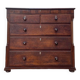 Commode en chêne et placage de noyer style anglais